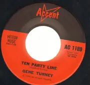 7inch Vinyl Single - Gene Turney - Ten Party Line - Original US, Company Sleeve