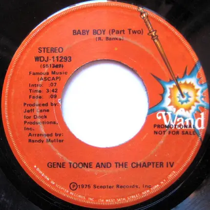 Gene Toone And The Chapter IV - Baby Boy