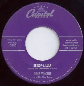 Gene Vincent - Be-Bop-A-Lula / Woman Love