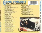 CD - Gene Vincent - Ain't That Too Much: The Complete Challenge Sessions - Mono