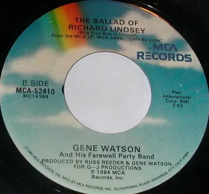 Gene Watson And His The Farewell Party Band - Little by Little