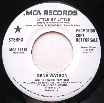Gene Watson And His The Farewell Party Band - Little by Little
