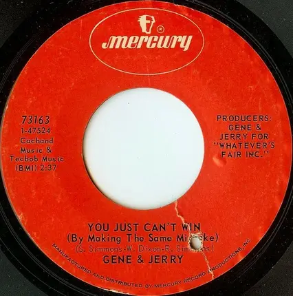 Gene Chandler & Jerry Butler - You Just Can't Win (By Making The Same Mistake)