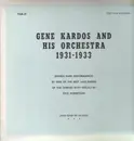 LP - Gene Kardos & His Orchestra - 1931-1933 - GREEN VINYL