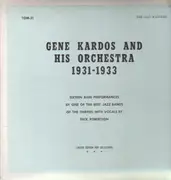 LP - Gene Kardos & His Orchestra - 1931-1933 - GREEN VINYL