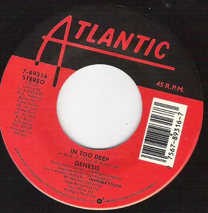Genesis - In Too Deep