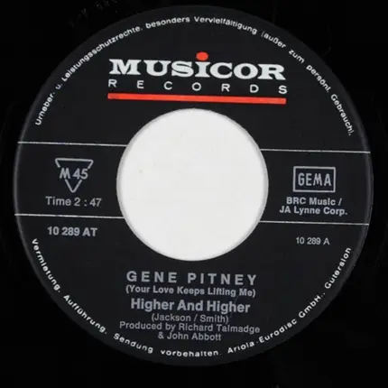 Gene Pitney - (Your Love Keeps Liften Me) Higher And Higher