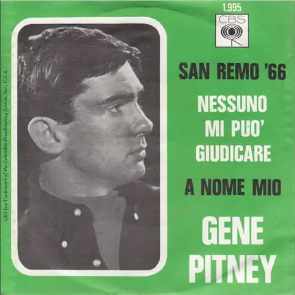 Gene Pitney - Nessumo Mi Puo Giudicare