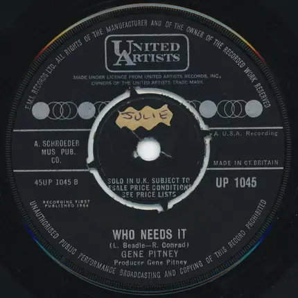 Gene Pitney - That Girl Belongs To Yesterday