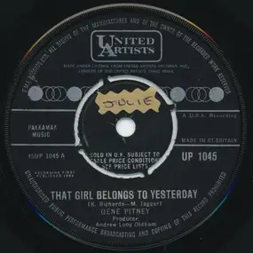 Gene Pitney - That Girl Belongs To Yesterday