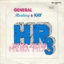 7inch Vinyl Single - General Meating & Kay - HR3 Zitter Zitter Mega Mix