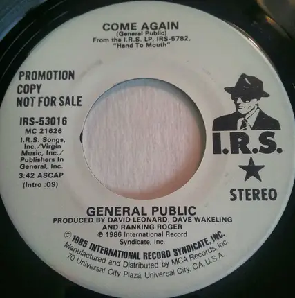 General Public - Come Again