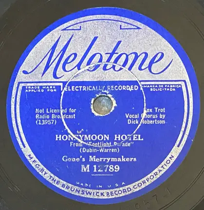 Gene's Merrymakers - Shanghai Lil / Honeymoon Hotel