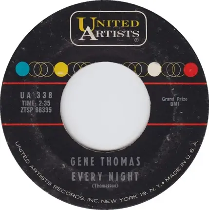 Gene Thomas - Every Night / Sometime