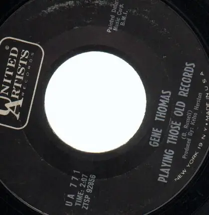 Gene Thomas - Playing Those Old Records / Together Again