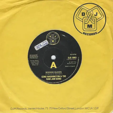 Geno Washington & The Ram Jam Band - Boogie Queen