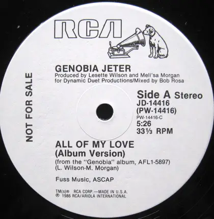 Genobia Jeter - All Of My Love