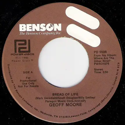 Geoff Moore - Bread Of Life