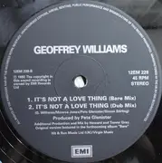 12inch Vinyl Single - Geoffrey Williams - It's Not A Love Thing