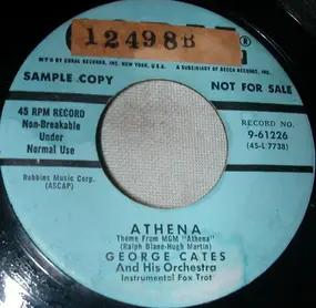 George Cates And His Orchestra - Athena