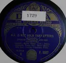 Schellack - George Chisholm And His Orchestra / George Chisholm And His Jive Eight - All Is Not Gold That Jitters / Little Earle