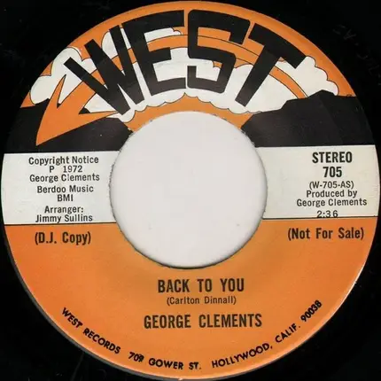 George Clements - Back To You