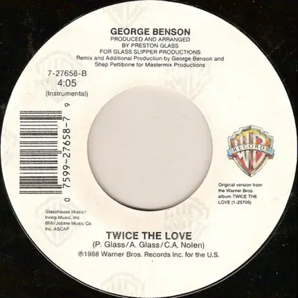 George Benson - Twice The Love