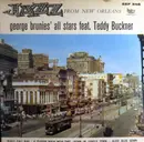 7inch Vinyl Single - George Brunies & His New Orleans Allstars Featuring Teddy Buckner - Bugle Call Rag / A Closer Walk With Thee / Down In The Jungle Town / Alice Blue Gown