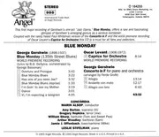 CD - Gershwin, Levant a.o. - Blue Monday