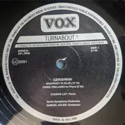 LP - Gershwin / Eugene List - Rhapsody In Blue (Original Version For Piano And Band) / Piano Concerto In F / 3 Preludes For Piano
