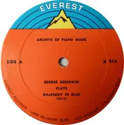 LP - George Gershwin - Plays Rhapsody In Blue And Other Favorites