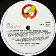 LP - George Gershwin - The Golden Age Of George Gershwin 1926-1928 Played By The Great British Dance Bands - Mono
