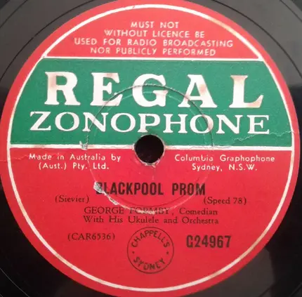 George Formby - Sentimental Lou / Blackpool Prom
