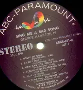 LP - George Hamilton IV - Sing Me A Sad Song