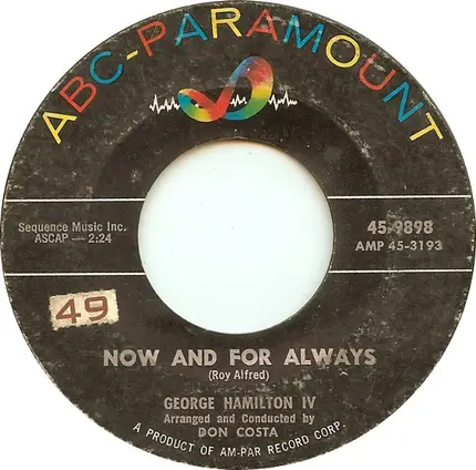 George Hamilton IV - One Heart / Now And For Always