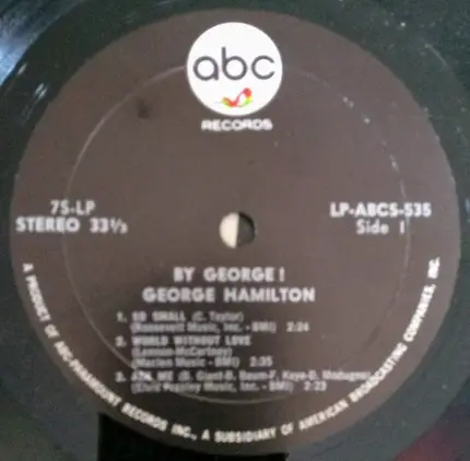 George Hamilton - By George!