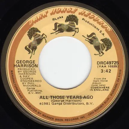 George Harrison - All Those Years Ago