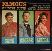 LP - George Jones , Gene Pitney , Melba Montgomery - Famous Country Duets - Promo