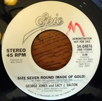 George Jones And Lacy J. Dalton - Size Seven Round (Made Of Gold)