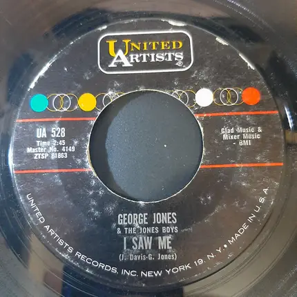 George Jones And The Jones Boys - Not What I Had In Mind / I Saw Me
