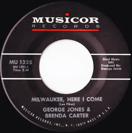 George Jones & Brenda Carter - Milwaukee, Here I Come / Great Big Spirit Of Love