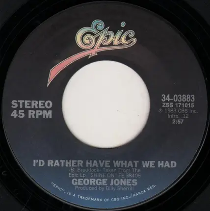 George Jones - I Always Get Lucky With You