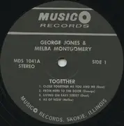 LP - George Jones & Melba Montgomery - Together
