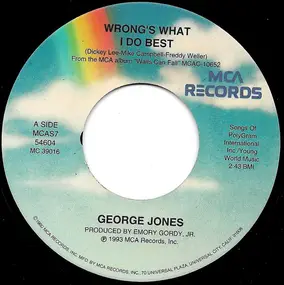 George Jones - Wrong's What I Do Best