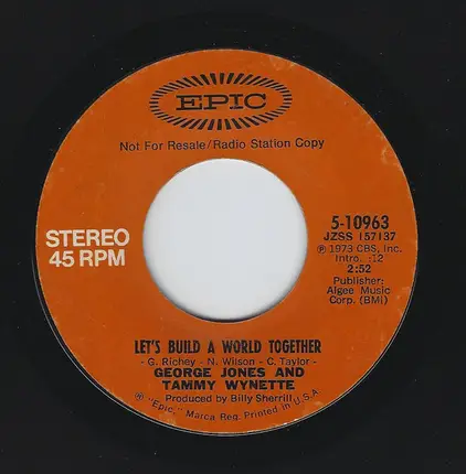George Jones & Tammy Wynette - Let's Build a World Together