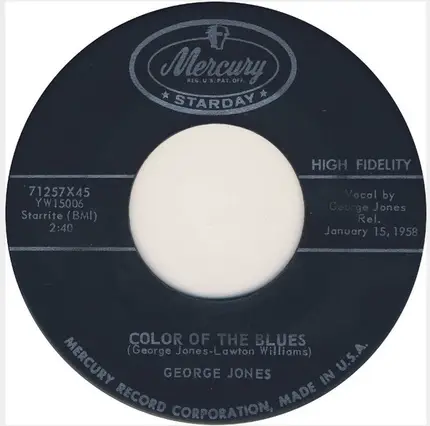 George Jones - Color Of The Blues / Eskimo Pie