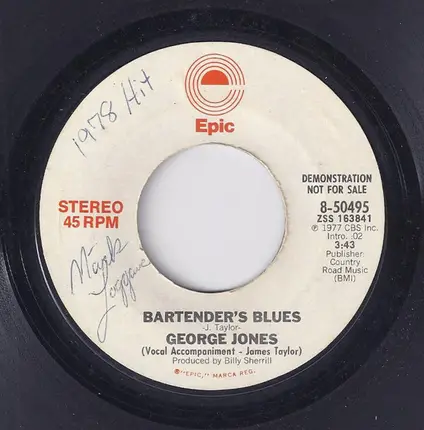 George Jones - Bartender's Blues