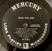 LP - George Jones - George Jones Sings - 1st Canadian Mono press on Mercury Black labels