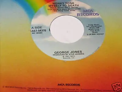 George Jones - Honky Tonk Myself To Death / Where The Tall Grass Grows