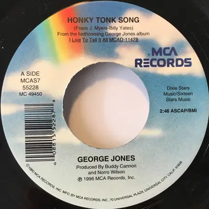 George Jones - Honky Tonk Song